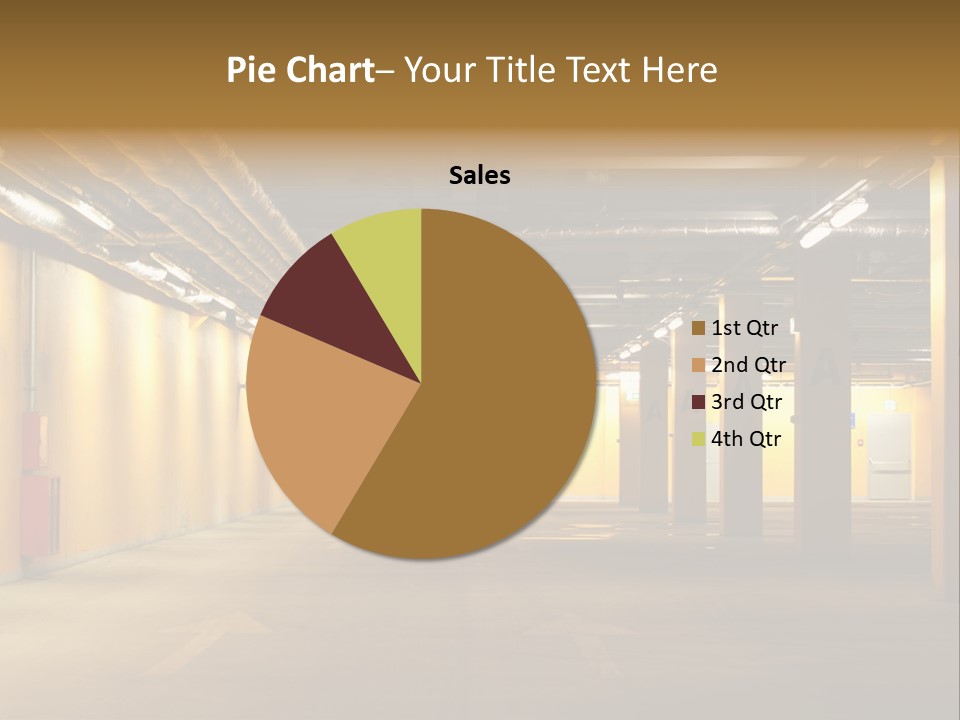 Diminishing Basement Letter PowerPoint Template