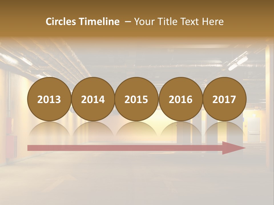 Diminishing Basement Letter PowerPoint Template