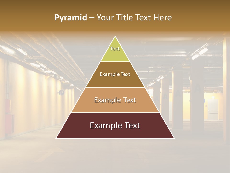 Diminishing Basement Letter PowerPoint Template