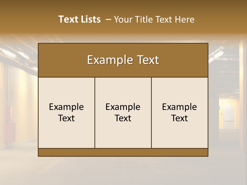 Diminishing Basement Letter PowerPoint Template