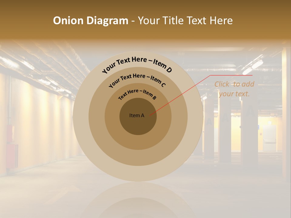 Diminishing Basement Letter PowerPoint Template