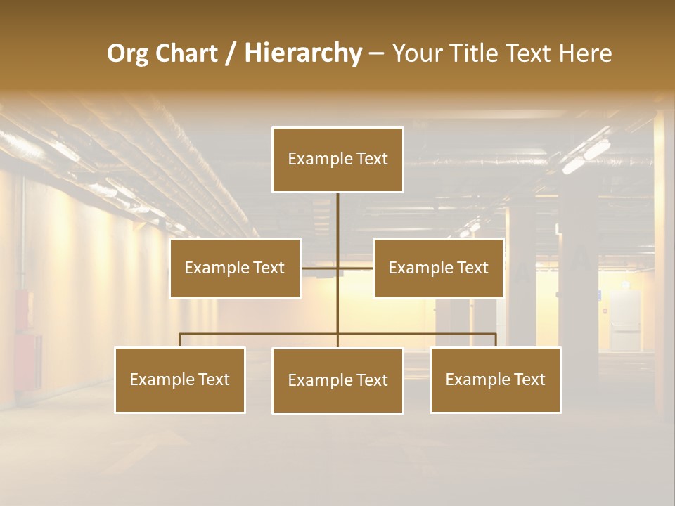 Diminishing Basement Letter PowerPoint Template