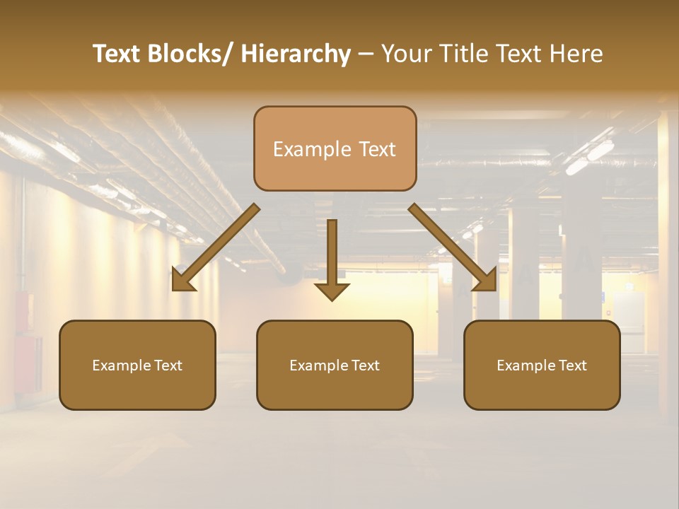 Diminishing Basement Letter PowerPoint Template