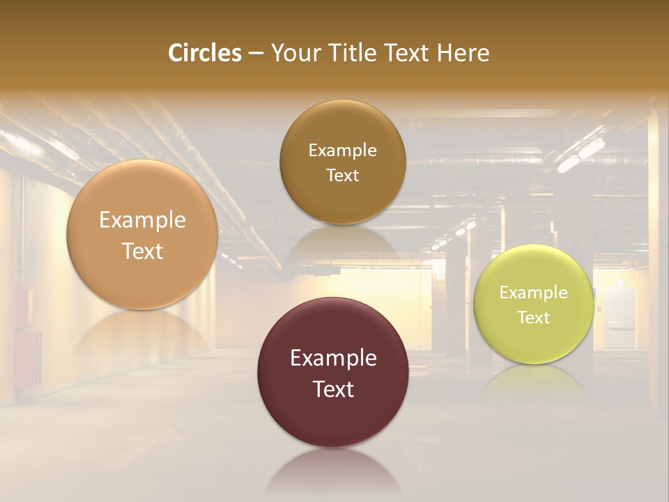 Diminishing Basement Letter PowerPoint Template