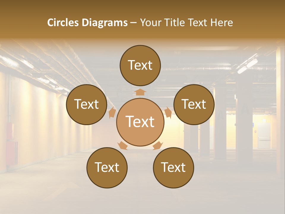 Diminishing Basement Letter PowerPoint Template