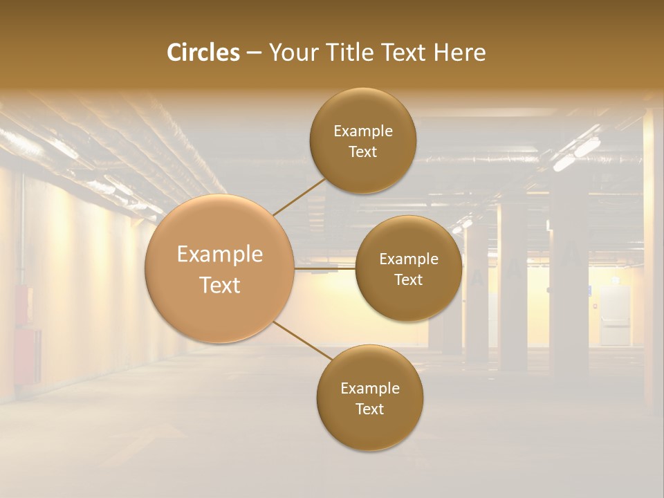 Diminishing Basement Letter PowerPoint Template
