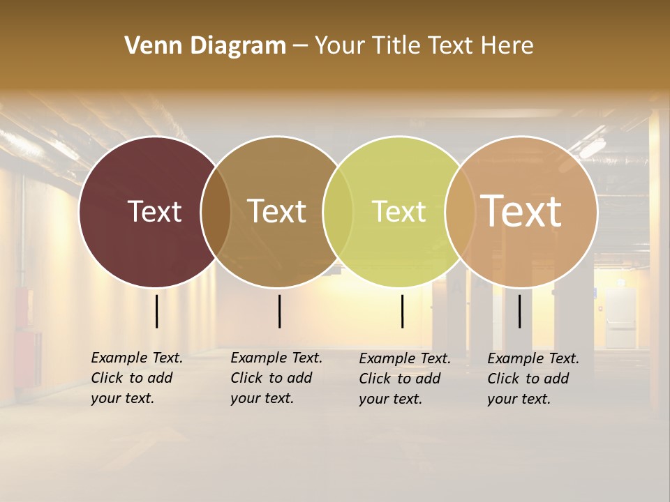 Diminishing Basement Letter PowerPoint Template