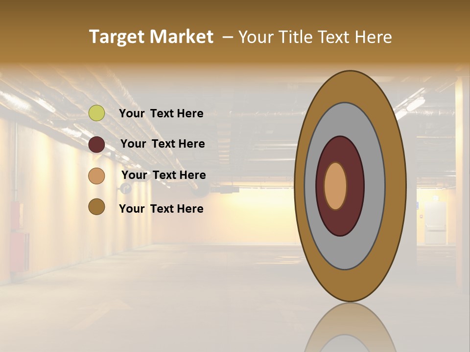 Diminishing Basement Letter PowerPoint Template