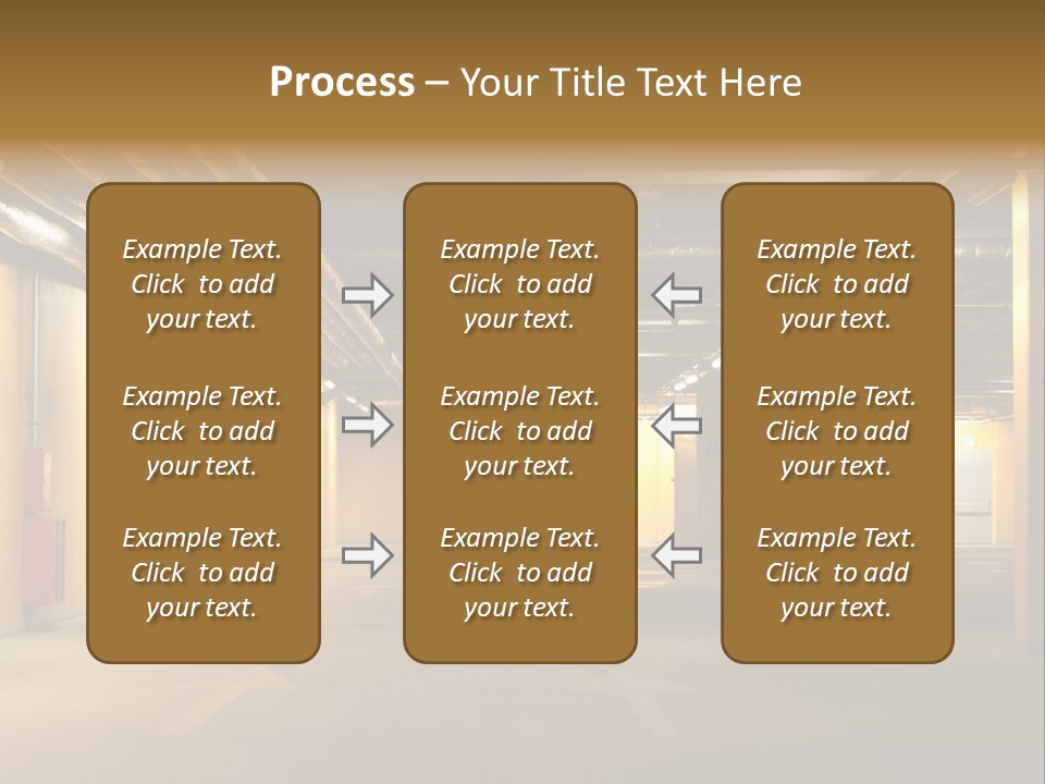 Diminishing Basement Letter PowerPoint Template