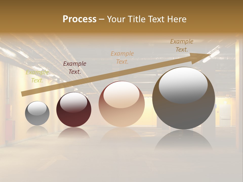 Diminishing Basement Letter PowerPoint Template