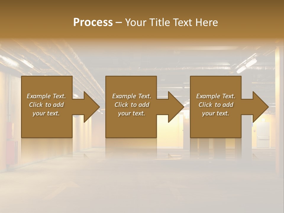 Diminishing Basement Letter PowerPoint Template