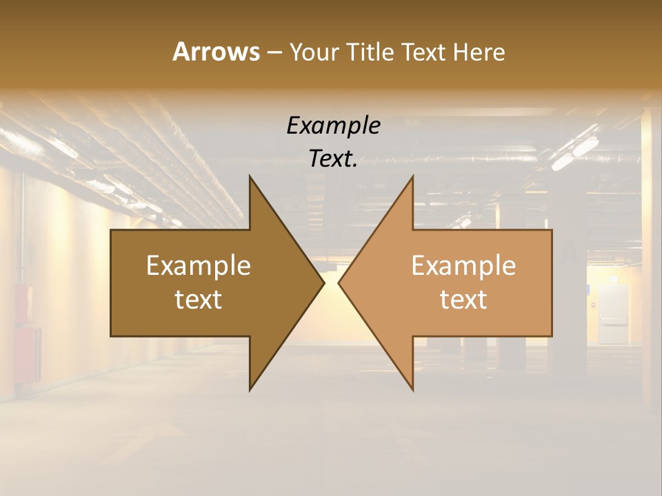 Diminishing Basement Letter PowerPoint Template