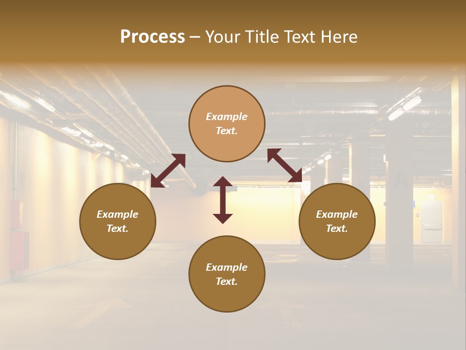 Diminishing Basement Letter PowerPoint Template