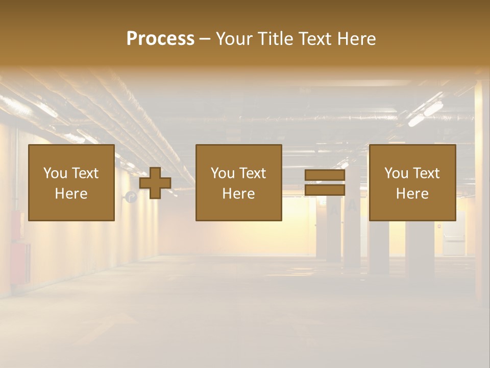 Diminishing Basement Letter PowerPoint Template