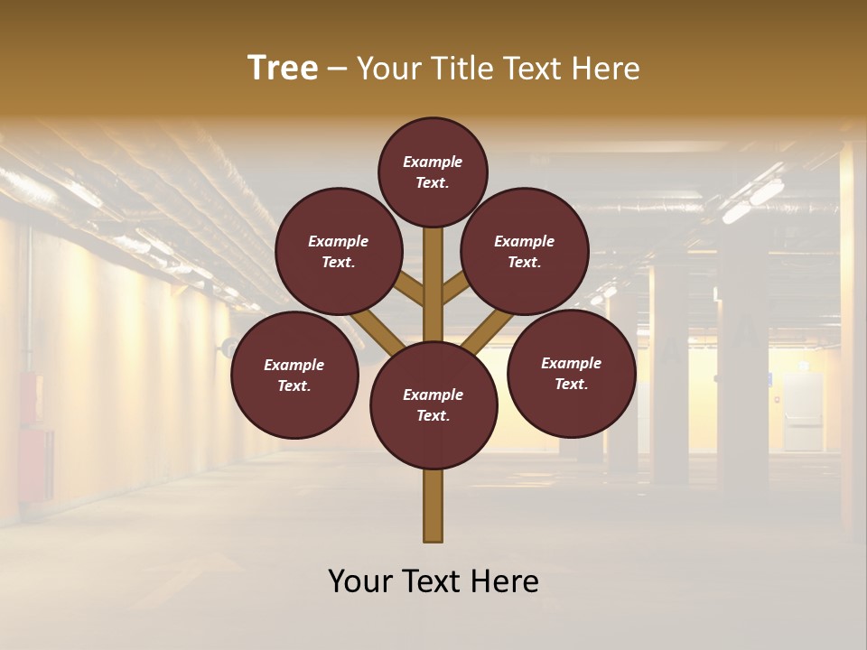 Diminishing Basement Letter PowerPoint Template