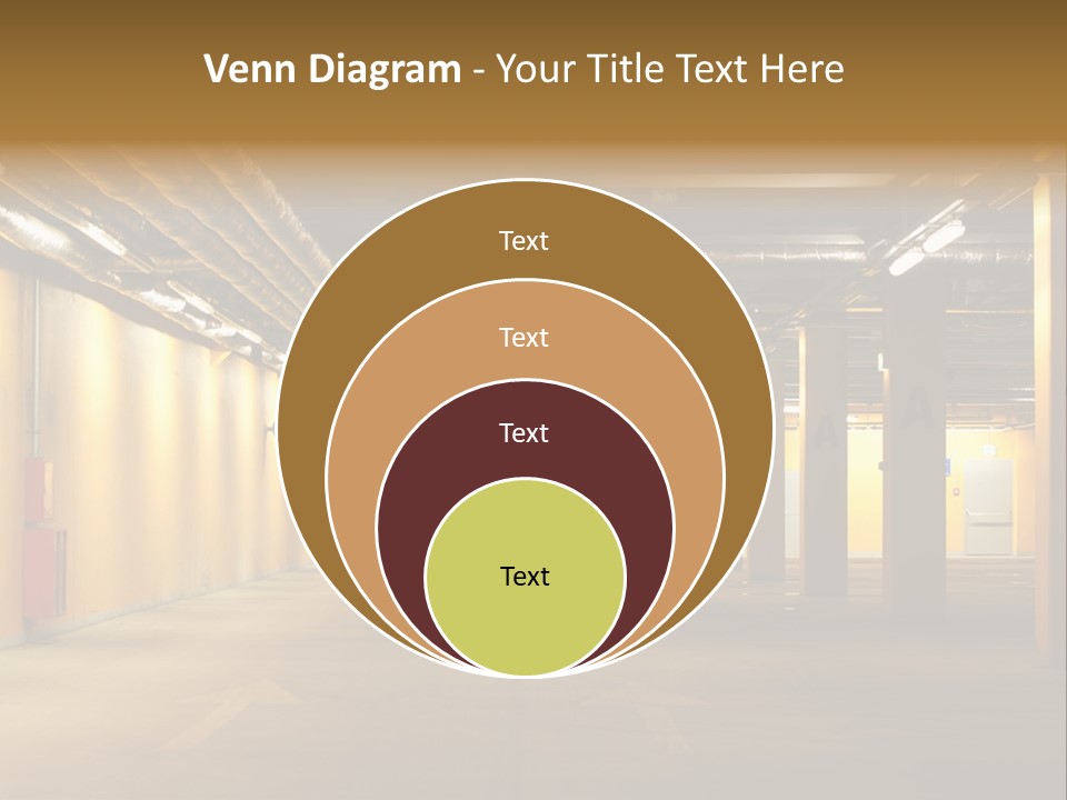 Diminishing Basement Letter PowerPoint Template