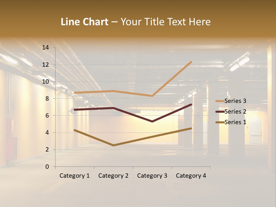 Diminishing Basement Letter PowerPoint Template