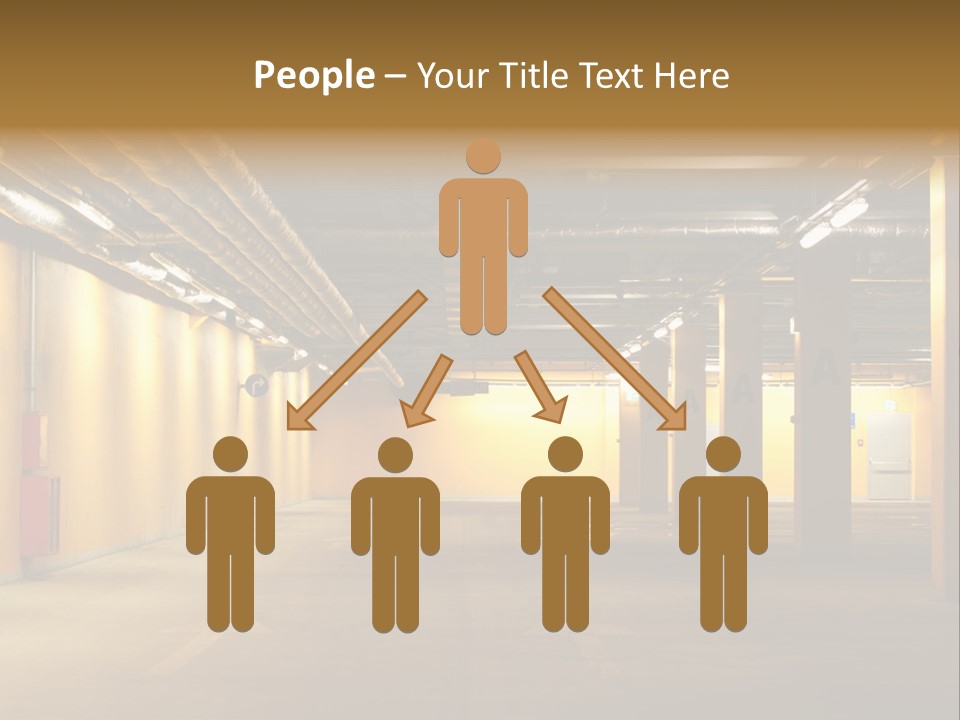 Diminishing Basement Letter PowerPoint Template