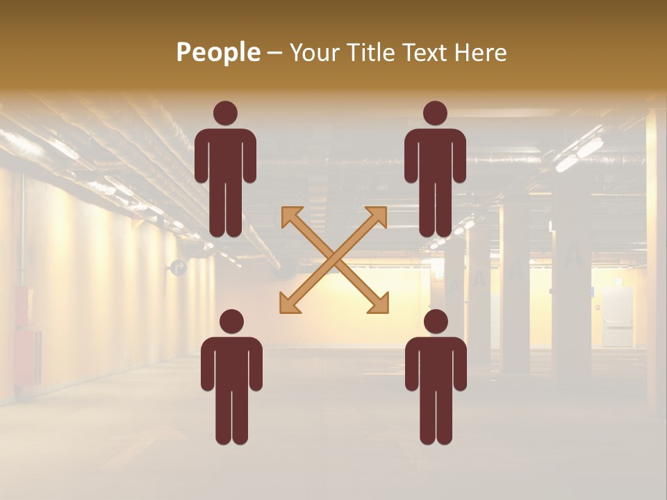 Diminishing Basement Letter PowerPoint Template