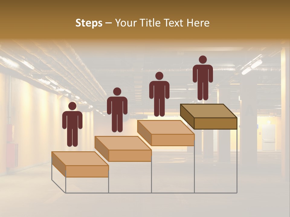 Diminishing Basement Letter PowerPoint Template