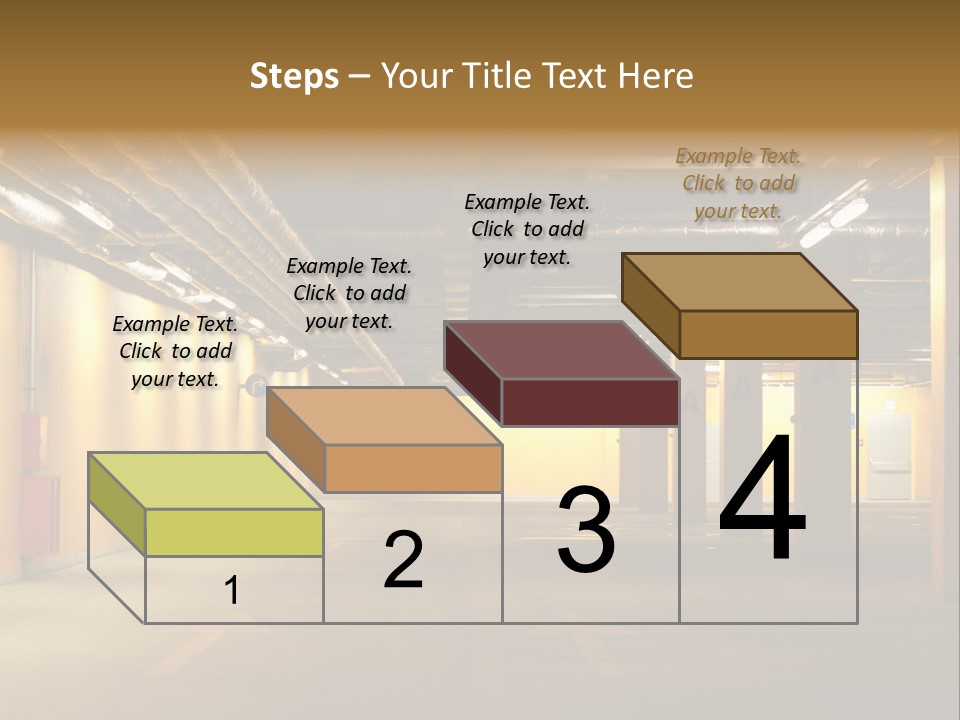Diminishing Basement Letter PowerPoint Template