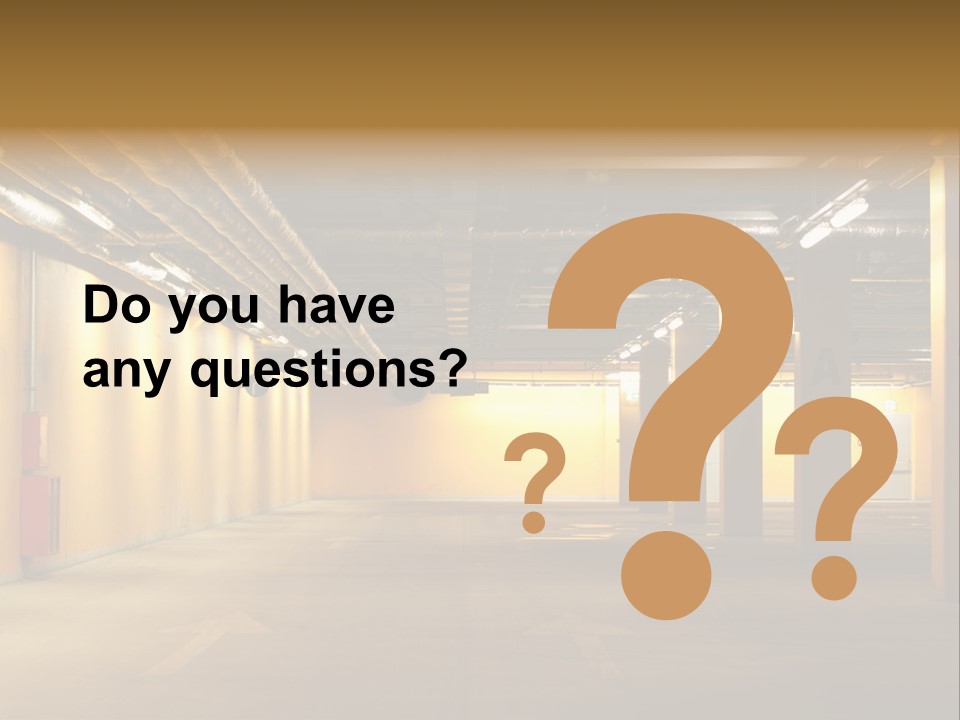 Diminishing Basement Letter PowerPoint Template