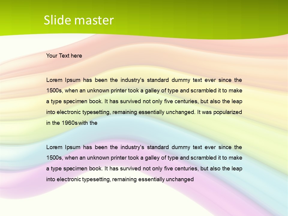 Empty Creative Bright PowerPoint Template