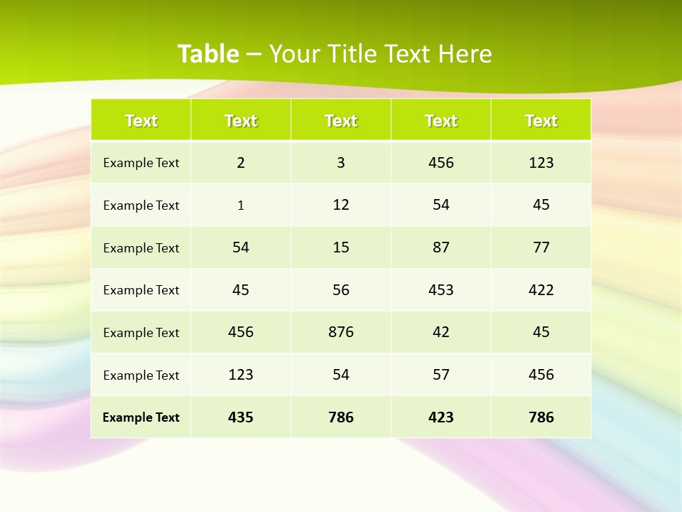 Empty Creative Bright PowerPoint Template