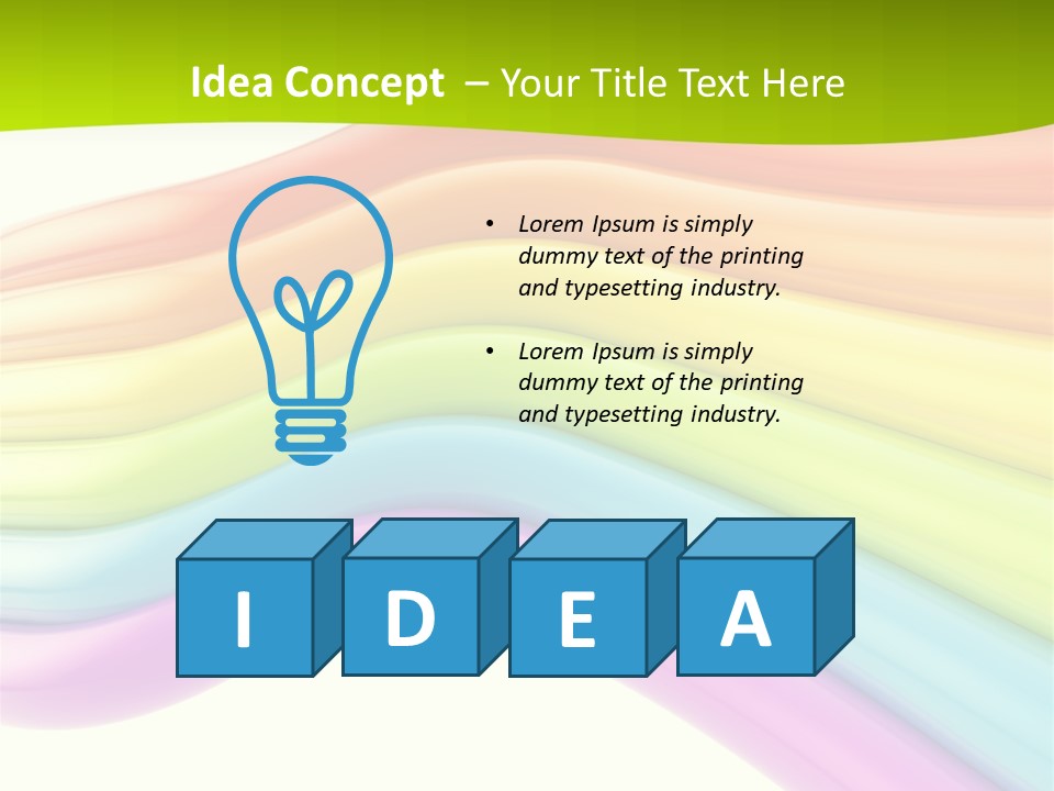 Empty Creative Bright PowerPoint Template