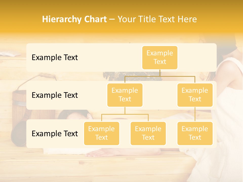 Towel Girl Caucasian PowerPoint Template