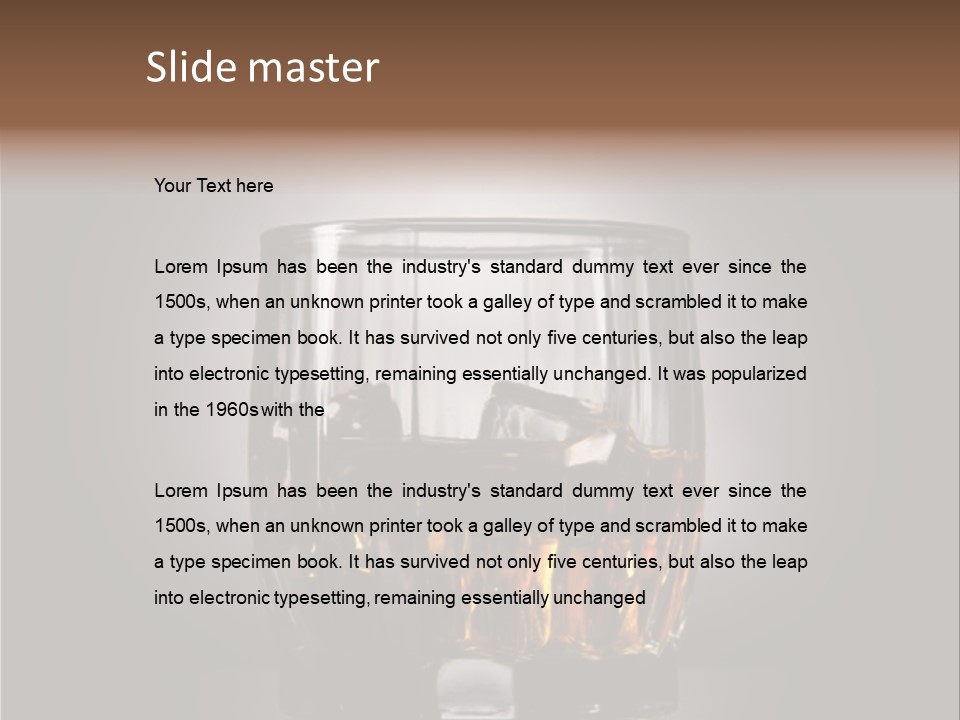 Gold Blended Relax PowerPoint Template