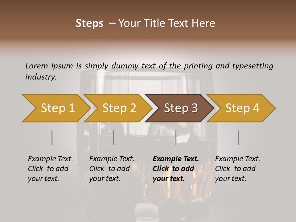 Gold Blended Relax PowerPoint Template
