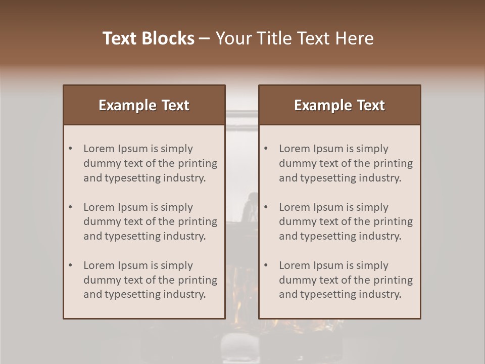 Gold Blended Relax PowerPoint Template