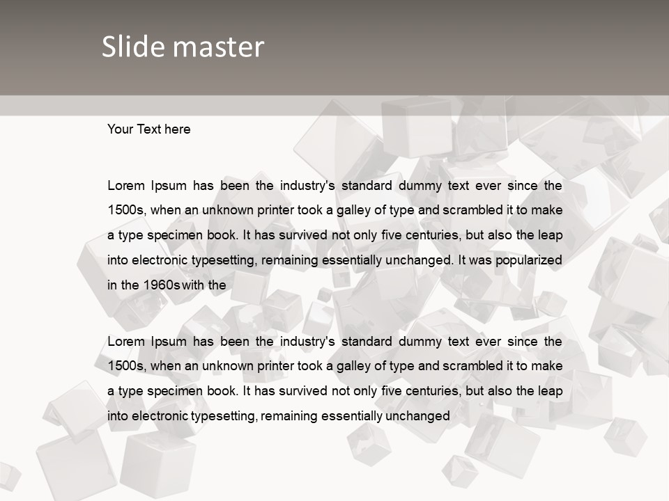 Elegance Block Cool PowerPoint Template