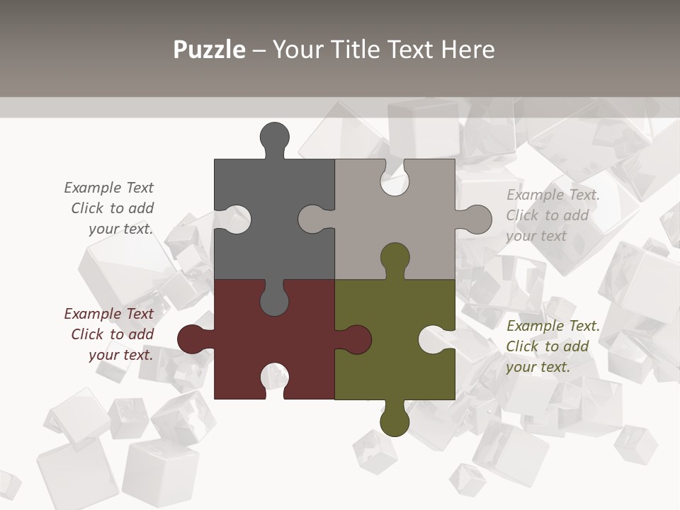 Elegance Block Cool PowerPoint Template