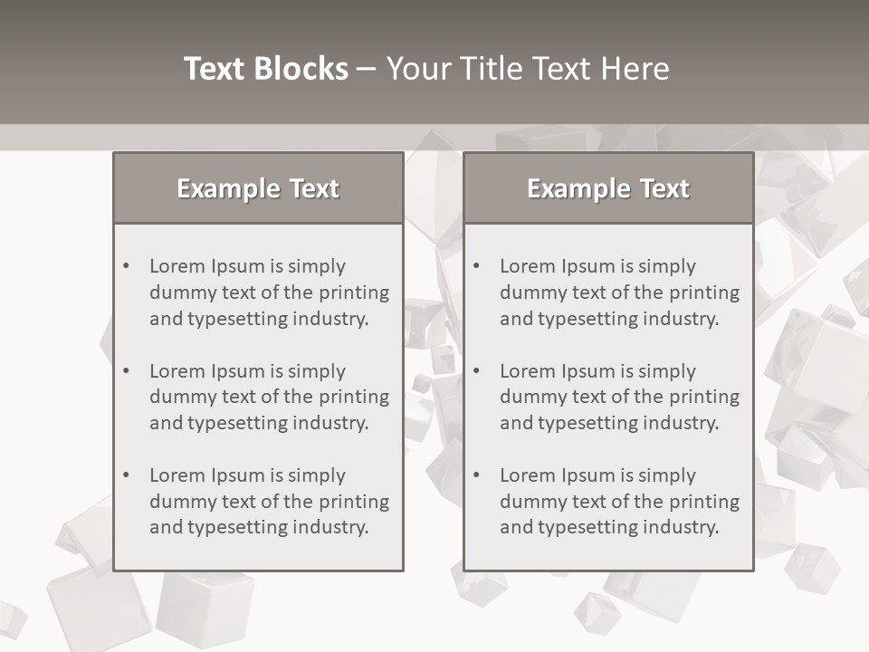 Elegance Block Cool PowerPoint Template