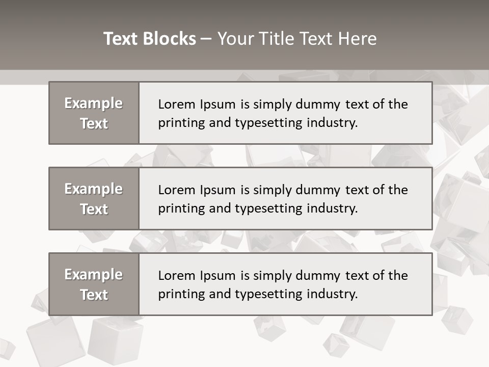 Elegance Block Cool PowerPoint Template