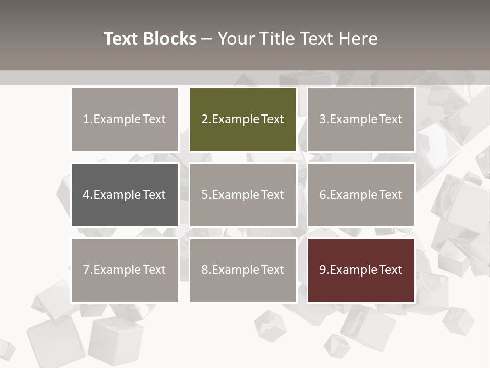 Elegance Block Cool PowerPoint Template