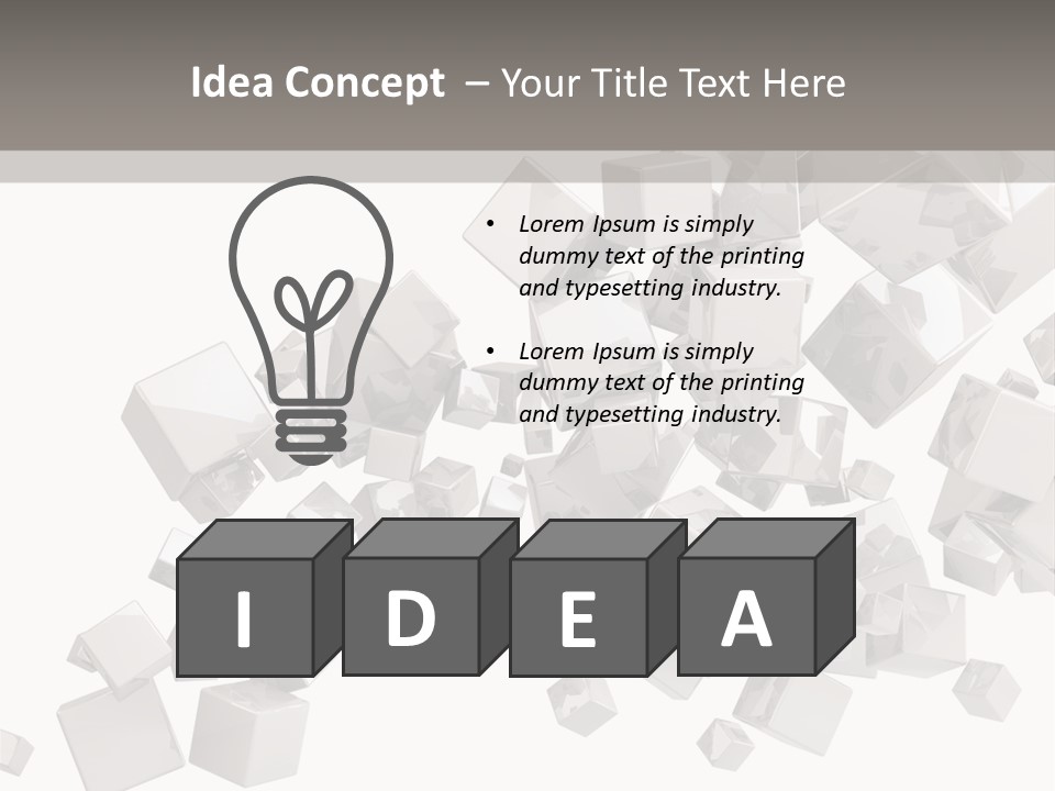 Elegance Block Cool PowerPoint Template