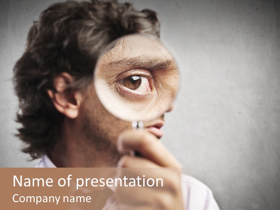 See Lens Boy PowerPoint Template