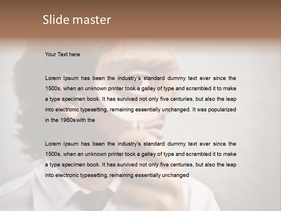 See Lens Boy PowerPoint Template