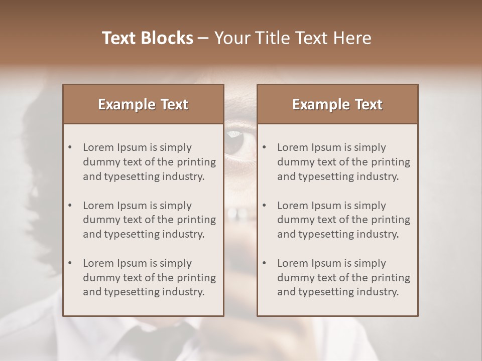 See Lens Boy PowerPoint Template