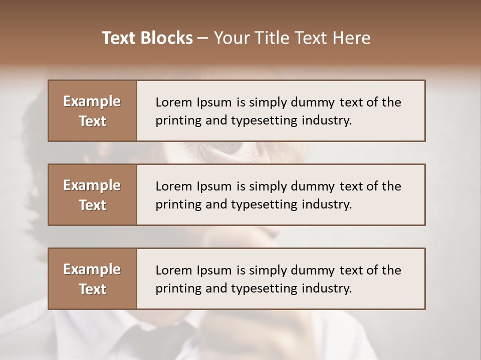 See Lens Boy PowerPoint Template