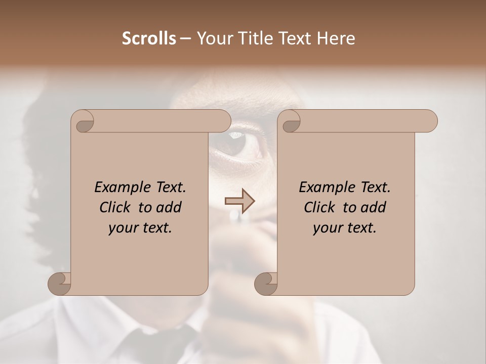 See Lens Boy PowerPoint Template