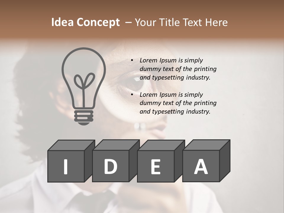 See Lens Boy PowerPoint Template