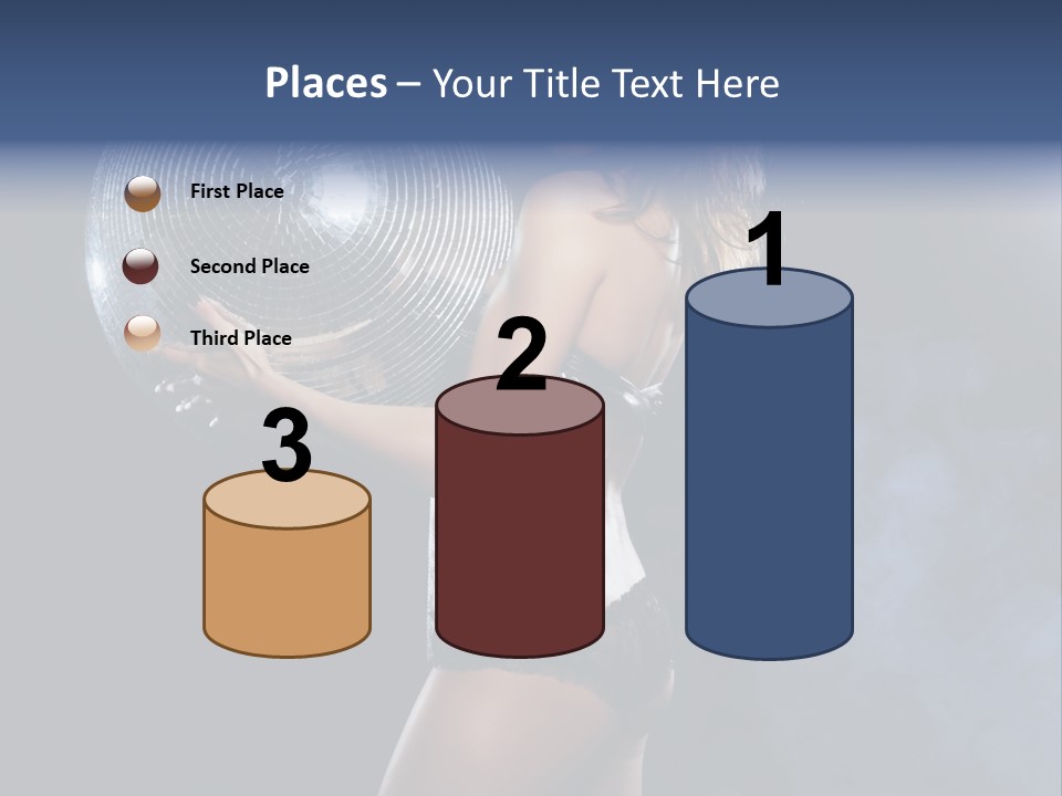 Glitter Nylons Ball PowerPoint Template