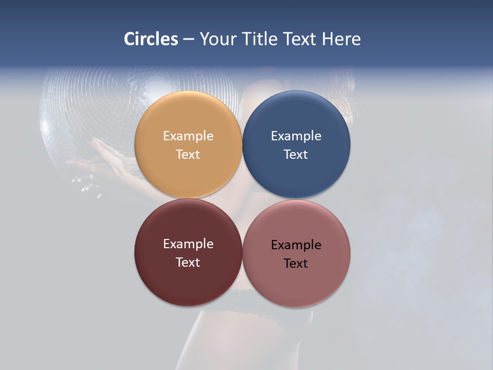 Glitter Nylons Ball PowerPoint Template