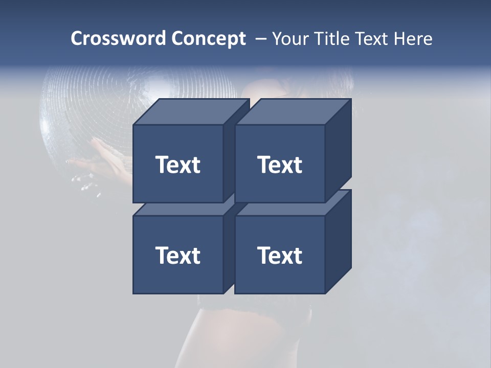 Glitter Nylons Ball PowerPoint Template