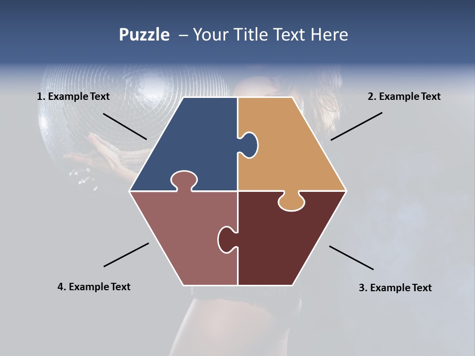 Glitter Nylons Ball PowerPoint Template