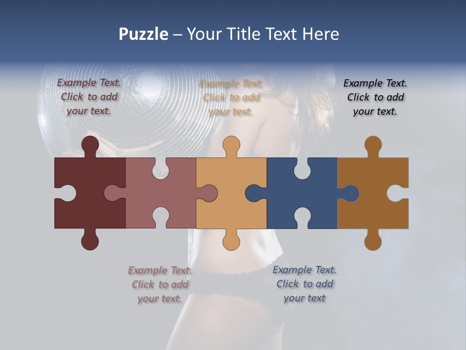 Glitter Nylons Ball PowerPoint Template